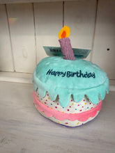 Load image into Gallery viewer, Birthday Cake Pet Toy – Squeaky Plush Dog Birthday Toy | Pretty Pound