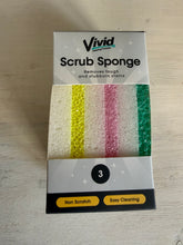 Load image into Gallery viewer, Scrub Sponges – 3 Pack Kitchen &amp; Household Cleaning Pads | Pretty Pound