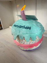 Load image into Gallery viewer, Birthday Cake Pet Toy – Squeaky Plush Dog Birthday Toy | Pretty Pound