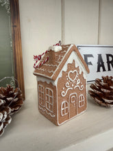 Load image into Gallery viewer, Gingerbread House Christmas Tree Decoration – Hanging Ornament