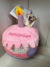 Load image into Gallery viewer, Birthday Pink Cake Pet Toy – Squeaky Plush Dog Birthday Toy | Pretty Pound