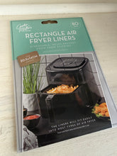 Load image into Gallery viewer, Air Fryer Liners Rectangle 14 x 20.5cm – 80 Pack Non-Stick Disposable Sheets | Pretty Pound