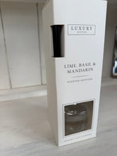 Load image into Gallery viewer, Lime, Basil &amp; Mandarin Luxury Reed Diffuser 100ml – Home Fragrance | Pretty Pound