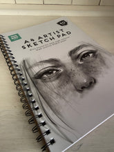 Load image into Gallery viewer, A4 Sketch Pad – 40 Sheet Wiro Bound Drawing Pad | Pretty Pound