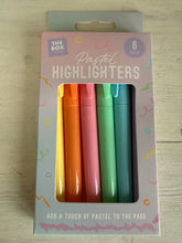 Load image into Gallery viewer, Pastel Highlighters – 6 Pack Soft Colour Marker Pens | Pretty Pound