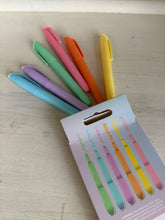 Load image into Gallery viewer, Pastel Highlighters – 6 Pack Soft Colour Marker Pens | Pretty Pound