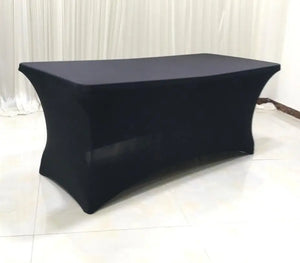 Table Cloth Wedding Decoration Stretch Banquet Table Cover Rectangle Hotel Birthday Party Meeting Room Nice Design