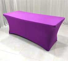 Load image into Gallery viewer, Table Cloth Wedding Decoration Stretch Banquet Table Cover Rectangle Hotel Birthday Party Meeting Room Nice Design