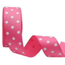 Load image into Gallery viewer, 10 yards 7/8&#39;&#39; (22mm) polka dots printed grosgrain ribbons DIY hairbow ribbon YM15113029