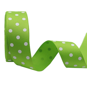 10 yards 7/8'' (22mm) polka dots printed grosgrain ribbons DIY hairbow ribbon YM15113029