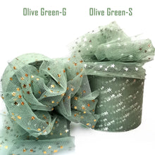 Load image into Gallery viewer, 25Yards 6cm Star Tulle Confetti Glitter Mesh Baking Cake Topper Tutu Pom Bow Soft Squine Organza DIY Wedding Birthday Decoration