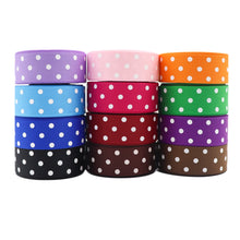Load image into Gallery viewer, 10 yards 7/8&#39;&#39; (22mm) polka dots printed grosgrain ribbons DIY hairbow ribbon YM15113029
