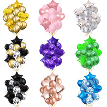 Load image into Gallery viewer, 14/10pcs Gold Sliver Latex Heart Valentine&#39;s Day Balloons Metallic Gender Reveal Globos Baby Shower Wedding Birthday Party Decor