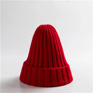 New Candy Colors Winter Women Knitted Hat Warm Soft Trendy Kpop Style Wool Beanie Elegant All-match Cap
