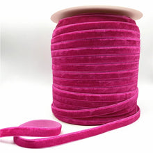 Load image into Gallery viewer, Free shipping 5 yards 3/8 &quot;10mm Khaki Glitter Velvet Ribbon Headband Clips Bow Decoration #RS-20