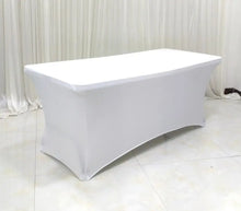 Load image into Gallery viewer, Table Cloth Wedding Decoration Stretch Banquet Table Cover Rectangle Hotel Birthday Party Meeting Room Nice Design
