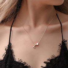 Load image into Gallery viewer, SUMENG Fashion Tiny Heart Dainty Initial Necklace Gold Silver Color Letter Name Choker  For Women Pendant Jewelry Gift