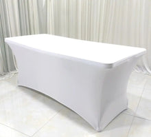 Load image into Gallery viewer, Table Cloth Wedding Decoration Stretch Banquet Table Cover Rectangle Hotel Birthday Party Meeting Room Nice Design