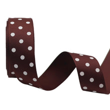 Load image into Gallery viewer, 10 yards 7/8&#39;&#39; (22mm) polka dots printed grosgrain ribbons DIY hairbow ribbon YM15113029