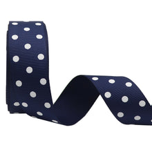 Load image into Gallery viewer, 10 yards 7/8&#39;&#39; (22mm) polka dots printed grosgrain ribbons DIY hairbow ribbon YM15113029