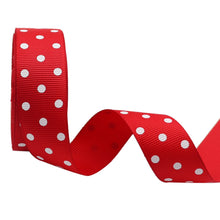 Load image into Gallery viewer, 10 yards 7/8&#39;&#39; (22mm) polka dots printed grosgrain ribbons DIY hairbow ribbon YM15113029