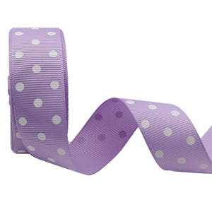 10 yards 7/8'' (22mm) polka dots printed grosgrain ribbons DIY hairbow ribbon YM15113029