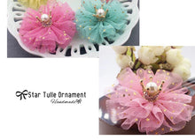 Load image into Gallery viewer, 25Yards 6cm Star Tulle Confetti Glitter Mesh Baking Cake Topper Tutu Pom Bow Soft Squine Organza DIY Wedding Birthday Decoration