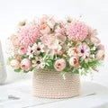 Load image into Gallery viewer, Artificial Flowers Cheap Silk Hydrangea Bride Bouquet Wedding Home New Year Decoration Accessories for Vase Plants Arrangement