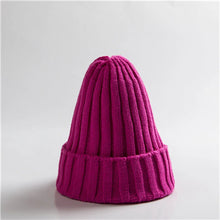 Load image into Gallery viewer, New Candy Colors Winter Women Knitted Hat Warm Soft Trendy Kpop Style Wool Beanie Elegant All-match Cap