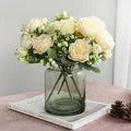 Load image into Gallery viewer, Artificial Flowers Cheap Silk Hydrangea Bride Bouquet Wedding Home New Year Decoration Accessories for Vase Plants Arrangement