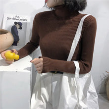 Load image into Gallery viewer, Turtleneck Sweater Womens 2024 Autumn Winter Tops Korean Slim Women Pullover Jumper Knitted Sweater Pull Femme Hiver Truien