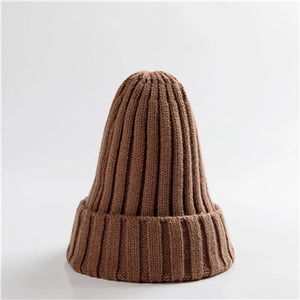 New Candy Colors Winter Women Knitted Hat Warm Soft Trendy Kpop Style Wool Beanie Elegant All-match Cap