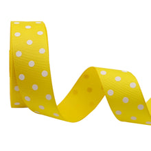 Load image into Gallery viewer, 10 yards 7/8&#39;&#39; (22mm) polka dots printed grosgrain ribbons DIY hairbow ribbon YM15113029