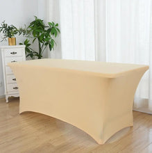 Load image into Gallery viewer, Table Cloth Wedding Decoration Stretch Banquet Table Cover Rectangle Hotel Birthday Party Meeting Room Nice Design