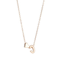 Load image into Gallery viewer, SUMENG Fashion Tiny Heart Dainty Initial Necklace Gold Silver Color Letter Name Choker  For Women Pendant Jewelry Gift