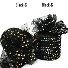 Load image into Gallery viewer, 25Yards 6cm Star Tulle Confetti Glitter Mesh Baking Cake Topper Tutu Pom Bow Soft Squine Organza DIY Wedding Birthday Decoration