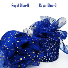 Load image into Gallery viewer, 25Yards 6cm Star Tulle Confetti Glitter Mesh Baking Cake Topper Tutu Pom Bow Soft Squine Organza DIY Wedding Birthday Decoration