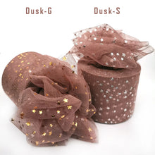 Load image into Gallery viewer, 25Yards 6cm Star Tulle Confetti Glitter Mesh Baking Cake Topper Tutu Pom Bow Soft Squine Organza DIY Wedding Birthday Decoration