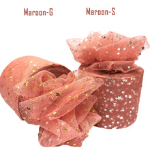 Load image into Gallery viewer, 25Yards 6cm Star Tulle Confetti Glitter Mesh Baking Cake Topper Tutu Pom Bow Soft Squine Organza DIY Wedding Birthday Decoration