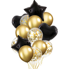 Load image into Gallery viewer, 14/10pcs Gold Sliver Latex Heart Valentine&#39;s Day Balloons Metallic Gender Reveal Globos Baby Shower Wedding Birthday Party Decor