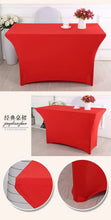 Load image into Gallery viewer, Table Cloth Wedding Decoration Stretch Banquet Table Cover Rectangle Hotel Birthday Party Meeting Room Nice Design