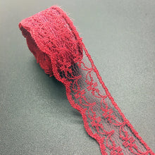 Load image into Gallery viewer, 3/4&quot; 20mm Wide (10yards/lot) Handicrafts Embroidered Net Lace Trim Ribbon DIY Wedding/Birthday/Christmas Decorations