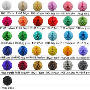 5pcs/lot 10/15cm Decorative Paper Honeycomb Ball Pastel Flower Wedding Kid Birthday Party Decoration Baby Shower Supplies8Z