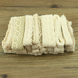 10 yard lot of color cotton lace garment sewing fabric decorative cotton crochet lace ribbon handmade jewelry Technology