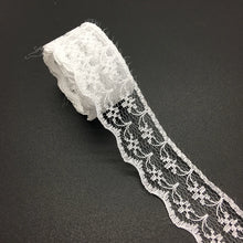 Load image into Gallery viewer, 3/4&quot; 20mm Wide (10yards/lot) Handicrafts Embroidered Net Lace Trim Ribbon DIY Wedding/Birthday/Christmas Decorations