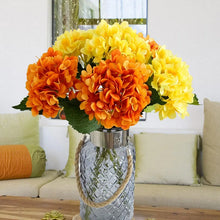 Load image into Gallery viewer, Artificial Flowers Cheap Silk Hydrangea Bride Bouquet Wedding Home New Year Decoration Accessories for Vase Plants Arrangement