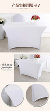 Load image into Gallery viewer, Table Cloth Wedding Decoration Stretch Banquet Table Cover Rectangle Hotel Birthday Party Meeting Room Nice Design