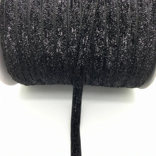 Load image into Gallery viewer, 5 yards 3/8 &quot;10mm Glitter Velvet Ribbon Headband Clips Bow Decoration Pick Colors