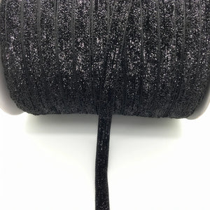 5 yards 3/8 "10mm Glitter Velvet Ribbon Headband Clips Bow Decoration Pick Colors