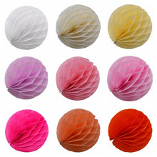 Load image into Gallery viewer, 5pcs/lot 10/15cm Decorative Paper Honeycomb Ball Pastel Flower Wedding Kid Birthday Party Decoration Baby Shower Supplies8Z
